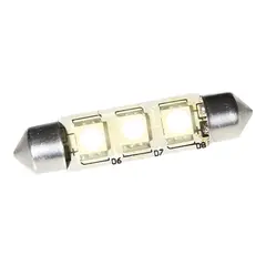 BÅTSYSTEM LED Lanternepære, 37mm 3x SMD, 8-30V, 0,66W, 3200K (varmhvit)