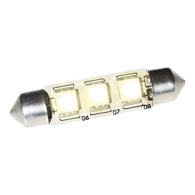 BÅTSYSTEM LED Lanternepære, 37mm 3x SMD, 8-30V, 0,66W, 3200K (varmhvit) 