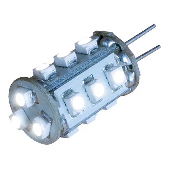 BÅTSYSTEM LED Pære - G4, stift bak 15x mSMD, 8-30V, 1,2W, 3200K (varmhvit) 