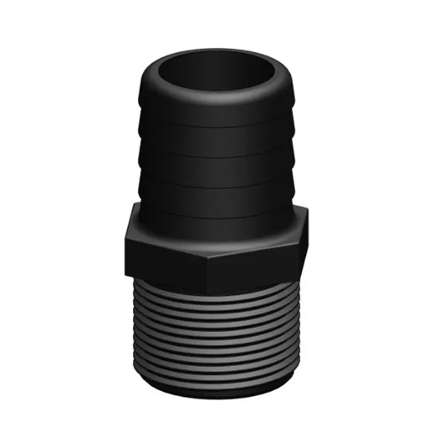 TRUDESIGN Slangekopling R¾" / Ø19mm 90558 - Sort 