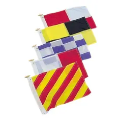 NAUTEC Signalflagg 30cm "M" 30 x 24cm - Fartøy er Stanset