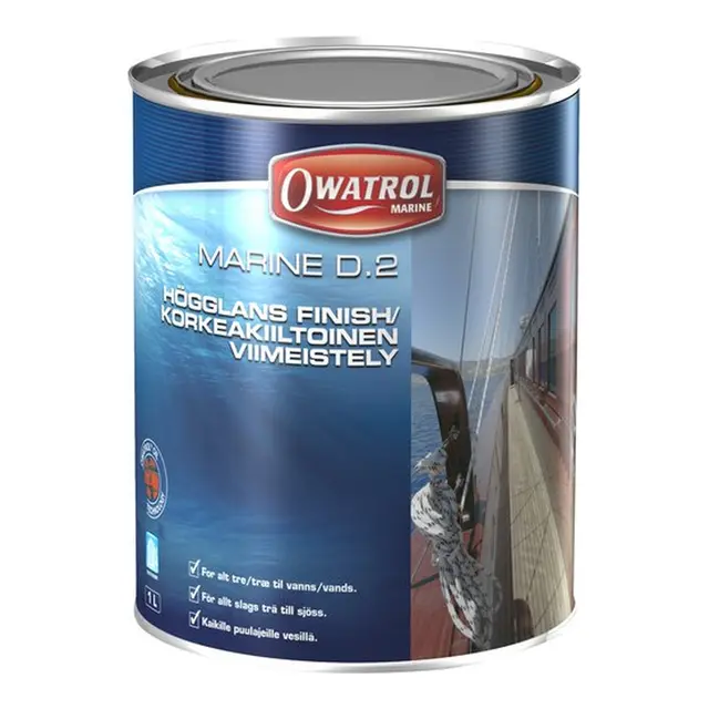 OWATROL Marine Treolje D-2 - 1 L Høyglans finish 