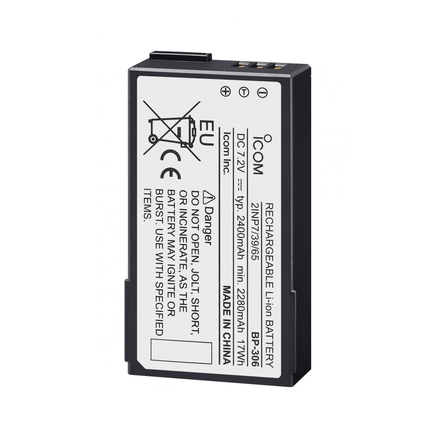 ICOM Li-Ion BP-306 Batteri Passer til IC-M94