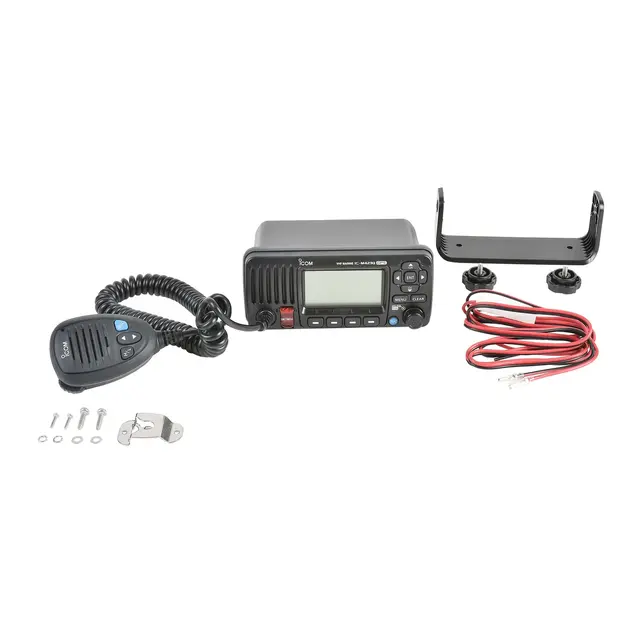 ICOM  IC-M423GE Stasjonær VHF m/ DSC & innebygget GPS - Sort 