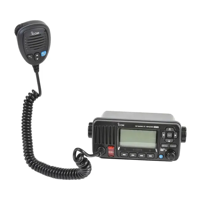 ICOM  IC-M423GE Stasjonær VHF m/ DSC & innebygget GPS - Sort 