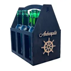 &#216;lkasse - Ankerpils h&#229;ndlaget m/ rattsymbol