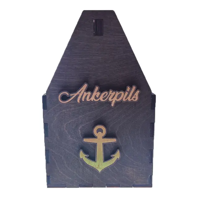 Ølkasse - Ankerpils Håndlaget - m/ Ankersymbol 