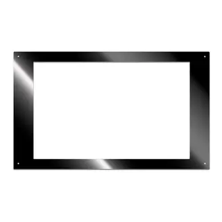 Innfellingsplate, spesialtilpasset - 5mm Sort - 590x300 maks - for kartplotter mm