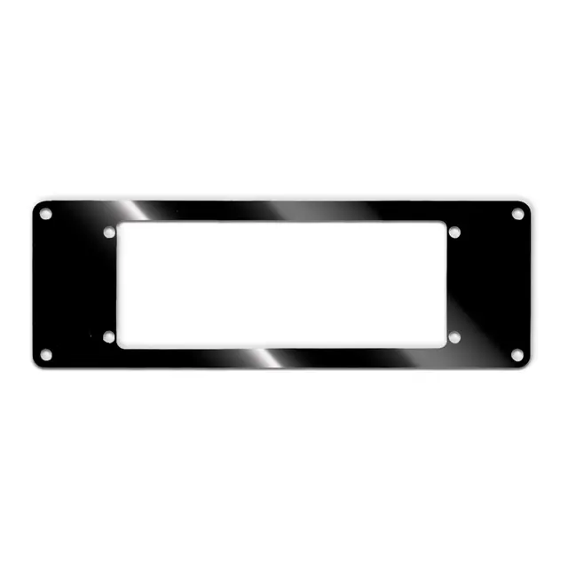 Innfellingsplate, spesialtilpasset - 3mm Sort - 250x120 maks - for stereo, VHF mm 