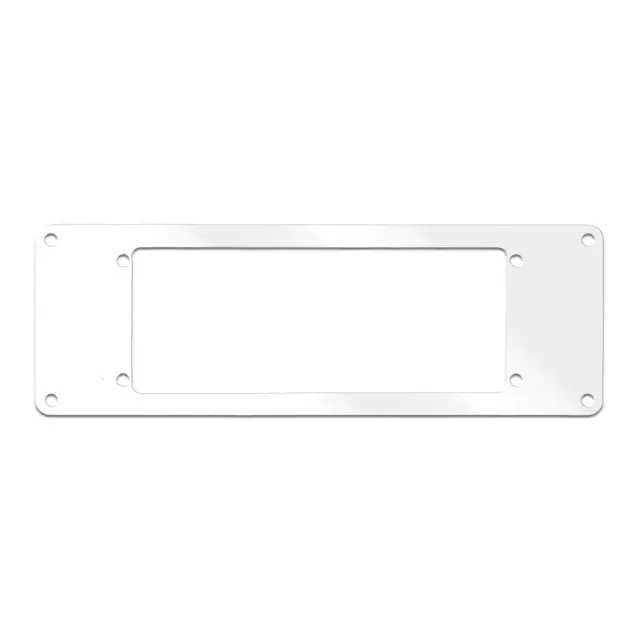 Innfellingsplate, spesialtilpasset - 3mm Hvit - 250x120 maks - for stereo, VHF mm 