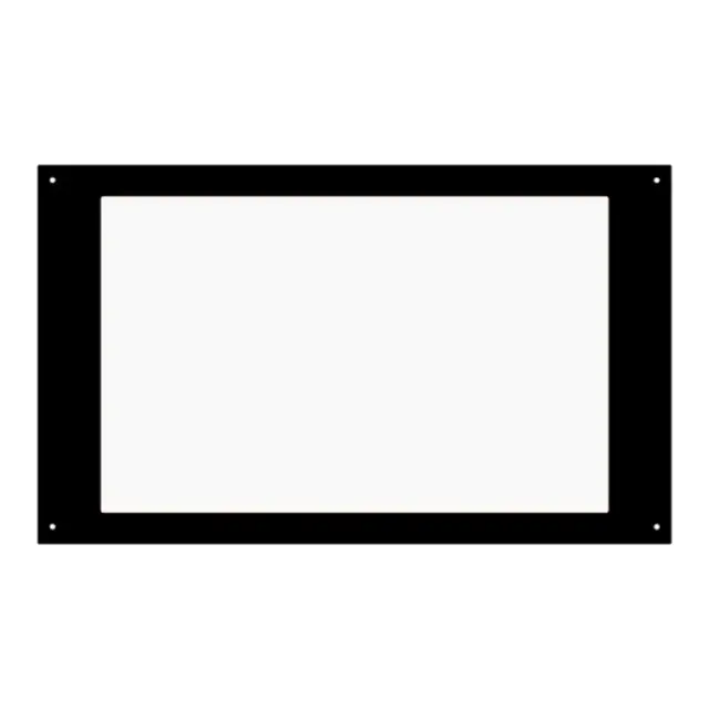 Innfellingsplate, spesialtilpasset - 3mm Sort - 590x300 maks - for kartplotter mm 