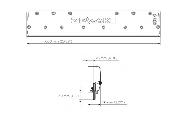 Interceptor ZIPWAKE IT600S Ekstra Interceptorplan 60cm lengde inkl 3m kabel 1stk 2011234