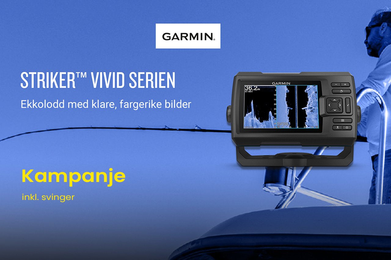 Garmin Striker Vivid kampanje høst 2025