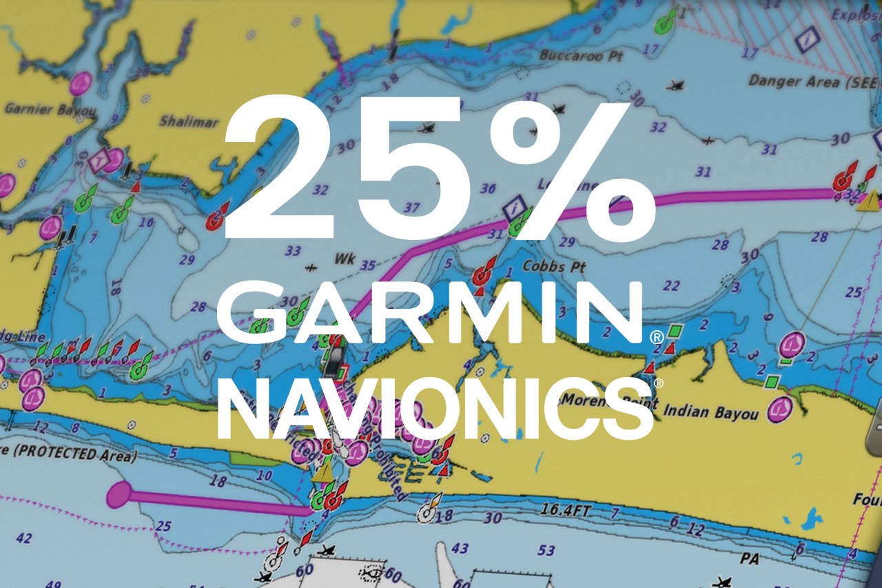 Garmin Navionics kartkampanje 25%