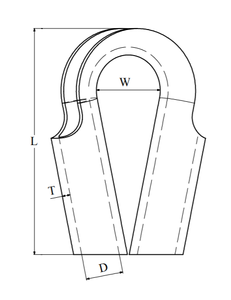 Kause Rørkause AISI316 syrefast for 16 mm tauwire S5417A001661