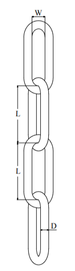 Kjetting galvanisert langlenket 13mm DIN763 50 m S0713HG0013x5001