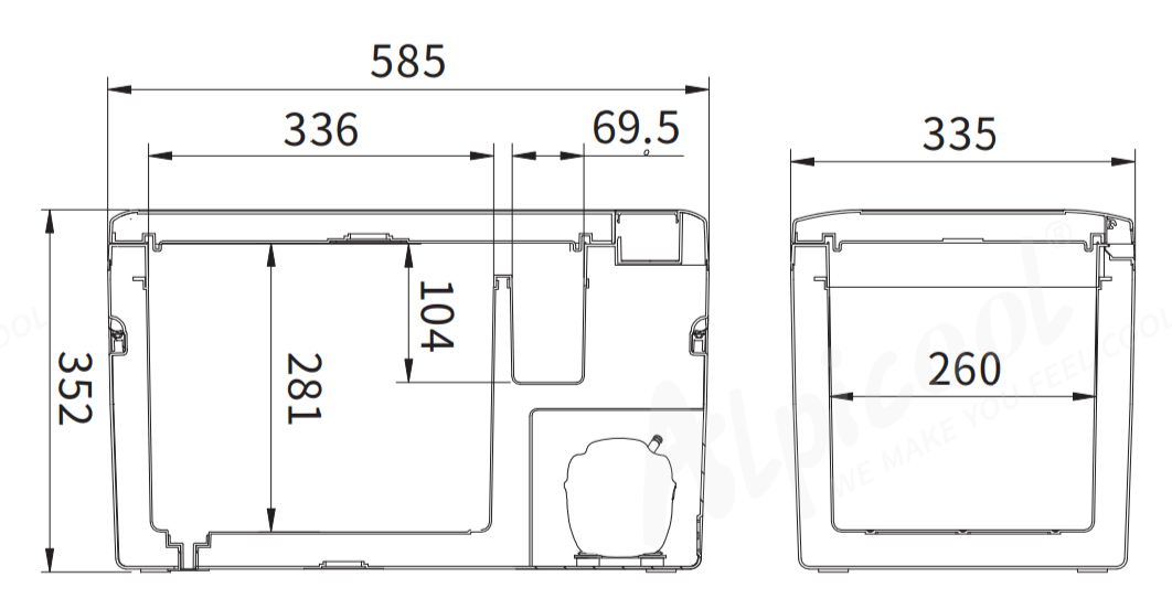 Kjøleboks mkompressor SEATHON K25 26L