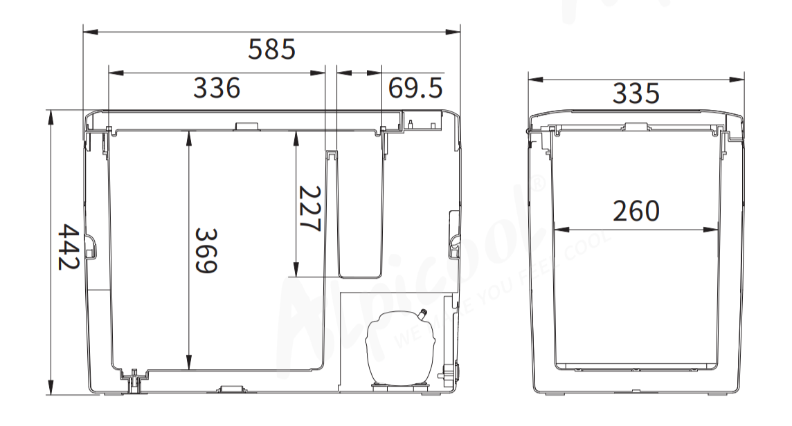 Kjøleboks mkompressor SEATHON K35 36L