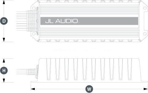 Forsterker JL AUDIO MX3001 Mono 1 kanal 500W Klasse D 2005369