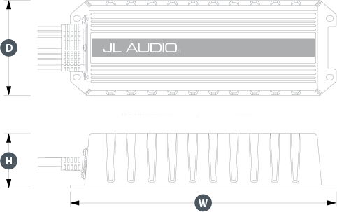 Forsterker JL AUDIO MX3001 Mono 1 kanal 300W Klasse D 2005556