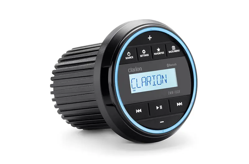 Båtstereo CLARION Marine kildeenhet CMM10i DAB mblåtann 4x25W 2 soner USB IP66 2006486