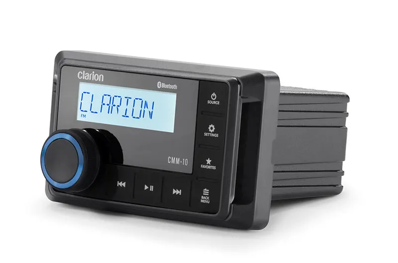 Båtstereo CLARION Marine kildeenhet CMM10i DAB mblåtann 4x25W 2 soner USB IP66 2006486