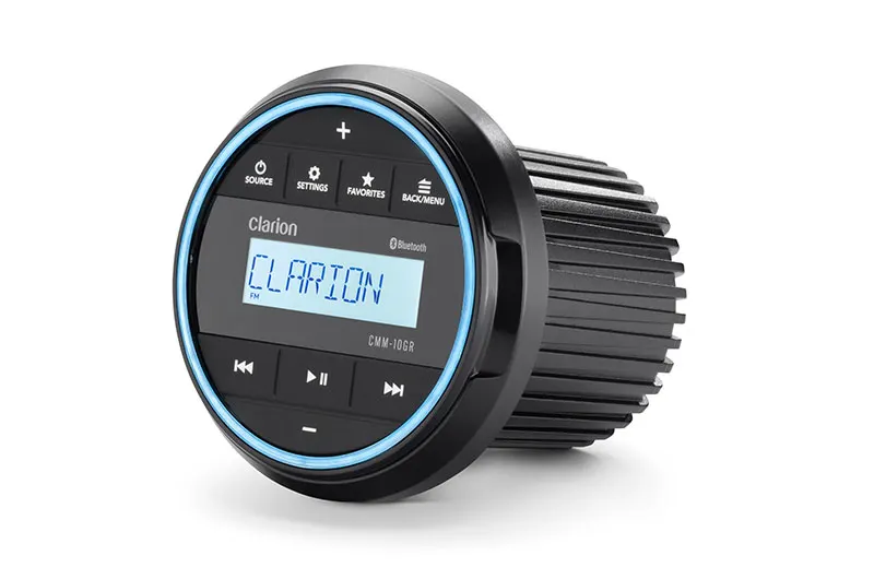 Båtstereo CLARION Marine kildeenhet CMM10i DAB mblåtann 4x25W 2 soner USB IP66 2006486