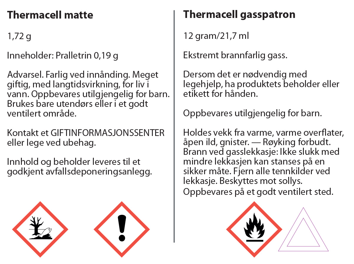 Mygg og Innsekts bekjempelse THERMACELL MR300 knottskremmer Håndholdt 20m² 171980