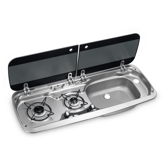 koketopp m vask DOMETIC MO9222 R 2 brennere og 900 x 370 mm 9600037324