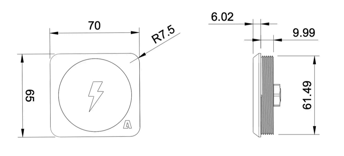 Stereo lyd og tilbehør AQUAAMP 800 Compact Ladeplate 25WQi2 mmagnet MagSafePixelSnap a0825x1