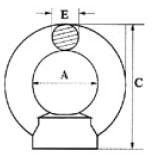 Øyemutter M12 Syrefast 316 216788