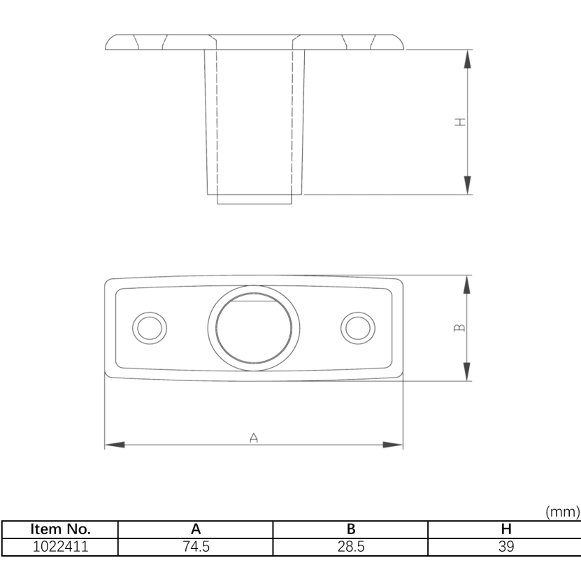 Åregaffel Holder nedf nylon 1022411