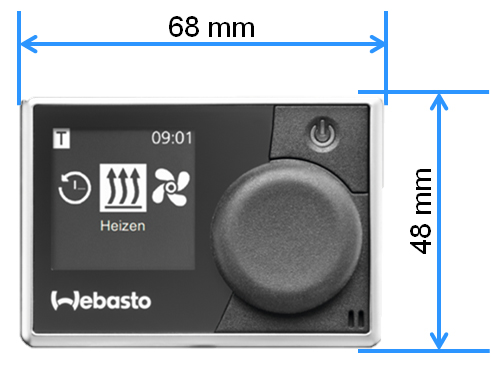 Tilbehør WEBASTO Multipanel for Dieselvarmer luft AirTop 2000 STC Evo 40 Evo55 1041855