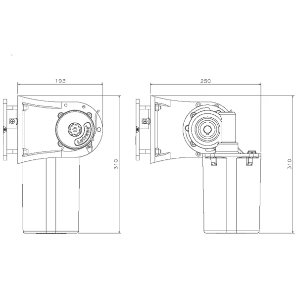 Ankervinsj LOFRANS Gecko 12V 600W for blytau fritt fall innvendig 1044400