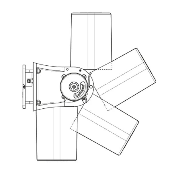 Ankervinsj LOFRANS Gecko 12V 600W for blytau fritt fall innvendig 1044400