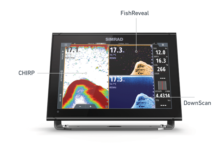 Kartplotter SIMRAD GO7 XSR uten svinger 7 mekkolodd 00014448001