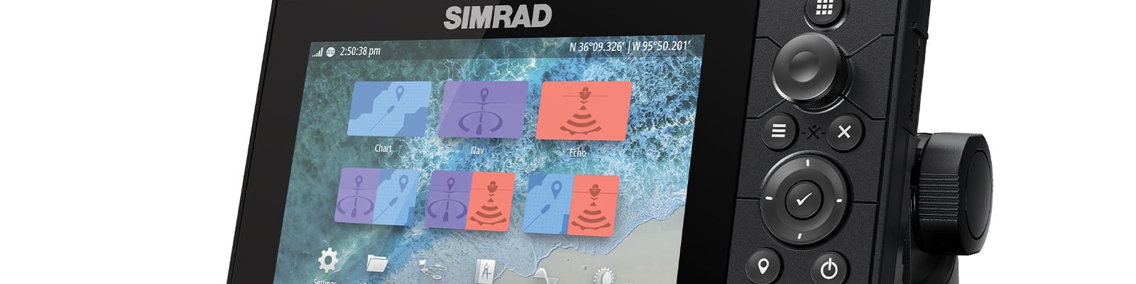Kartplotter SIMRAD Cruise m 20083 kHz svinger 5 7 og 9 ekkolodd H1073073