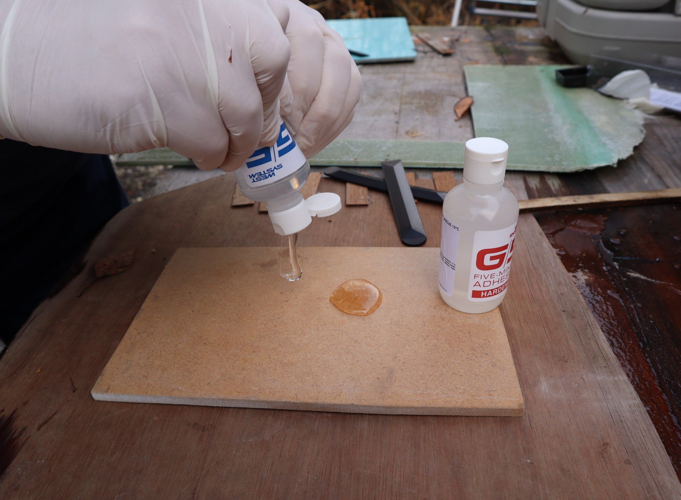 Lim WEST SYSTEM G5 Hurtigepoxy 200 g Herdet på 5 min 1085020