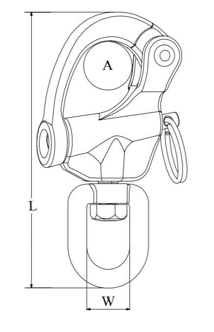 Sjakler Koblinger Snapsjakkel Sail m Svivel 87 mm Syrefast 316 1647509