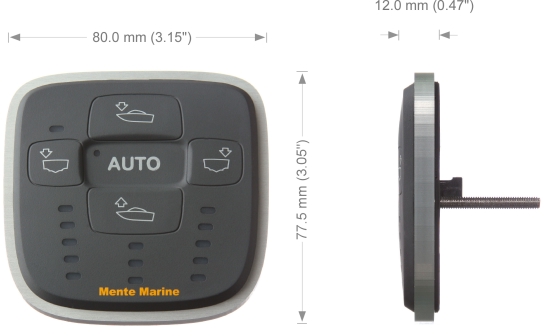 Autolevel kontrollpanel MENTE MARINE Automatisk nivåkontroll kun Roll ACS R 1020746