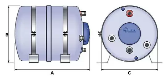 Varmtvannsbereder QUICK 15L 80L H1046030