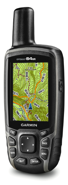 Kartskjermen i GPSMAP 64st