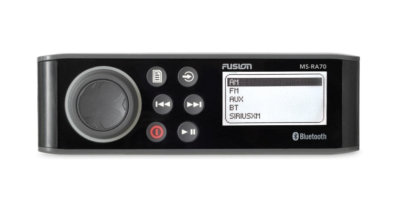 Båtstereo FUSION MSRA70 underholdningsanlegg Klargjort for DAB bluetooth IPX7 0100151601