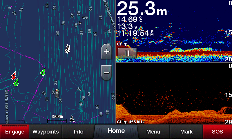 Kartplotter GARMIN GPSmap 922xs KartplotterEkkolodd 9 Multitouch 1024x600 px usvinger 0100173902