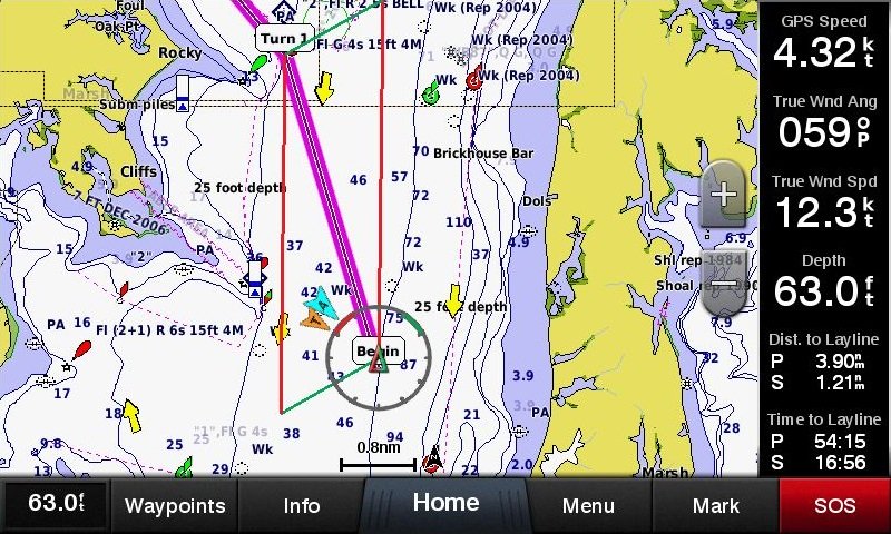 Kartplotter GARMIN GPSmap 922xs KartplotterEkkolodd 9 Multitouch 1024x600 px usvinger 0100173902