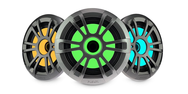 Båthøyttaler FUSION EL Serieshøyttalere 65 80watts sort sports høyttaler par 0100208010
