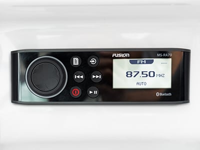 Båthøyttaler FUSION EL Serieshøyttalere 65 80watts sort sports høyttaler par 0100208010