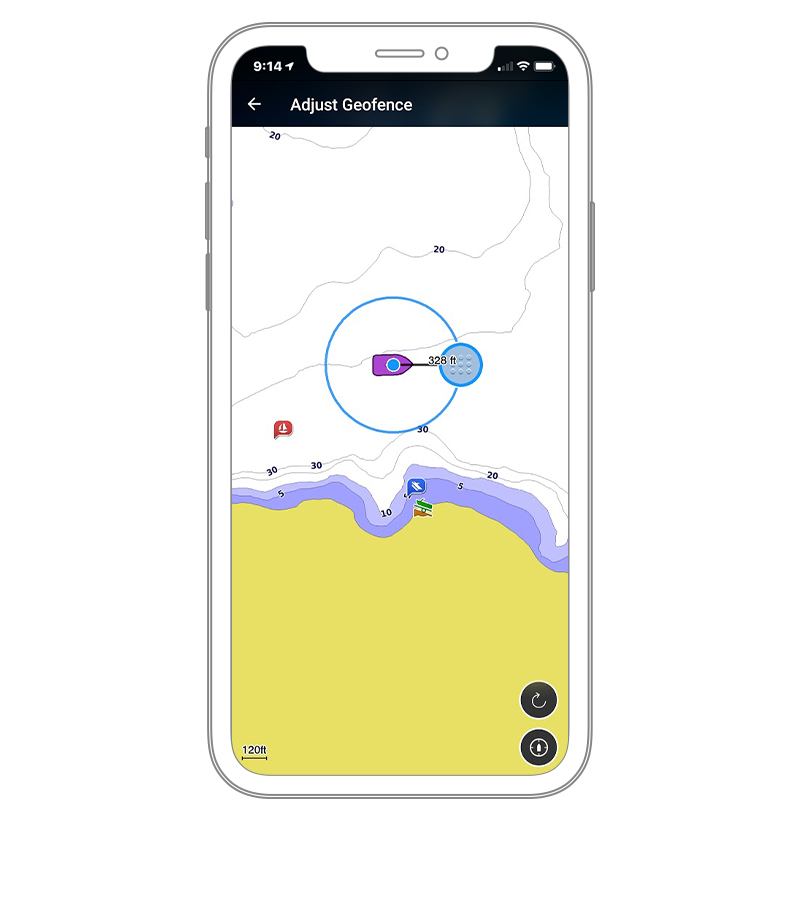 GPS Sporing GARMIN OnDeck™ Hub inkl sensorer Mobilovervåkning og for båten 0100213400