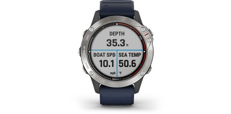 Seilklokke GARMIN Quatix 6 Marine Smartklokke GPS Bluechart g3 puls 0100215891