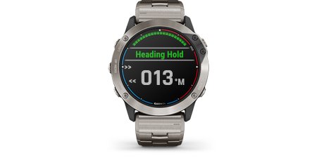 Seilklokke GARMIN Quatix 6 Safirglass Cyan silikon klokkerem 0100215895